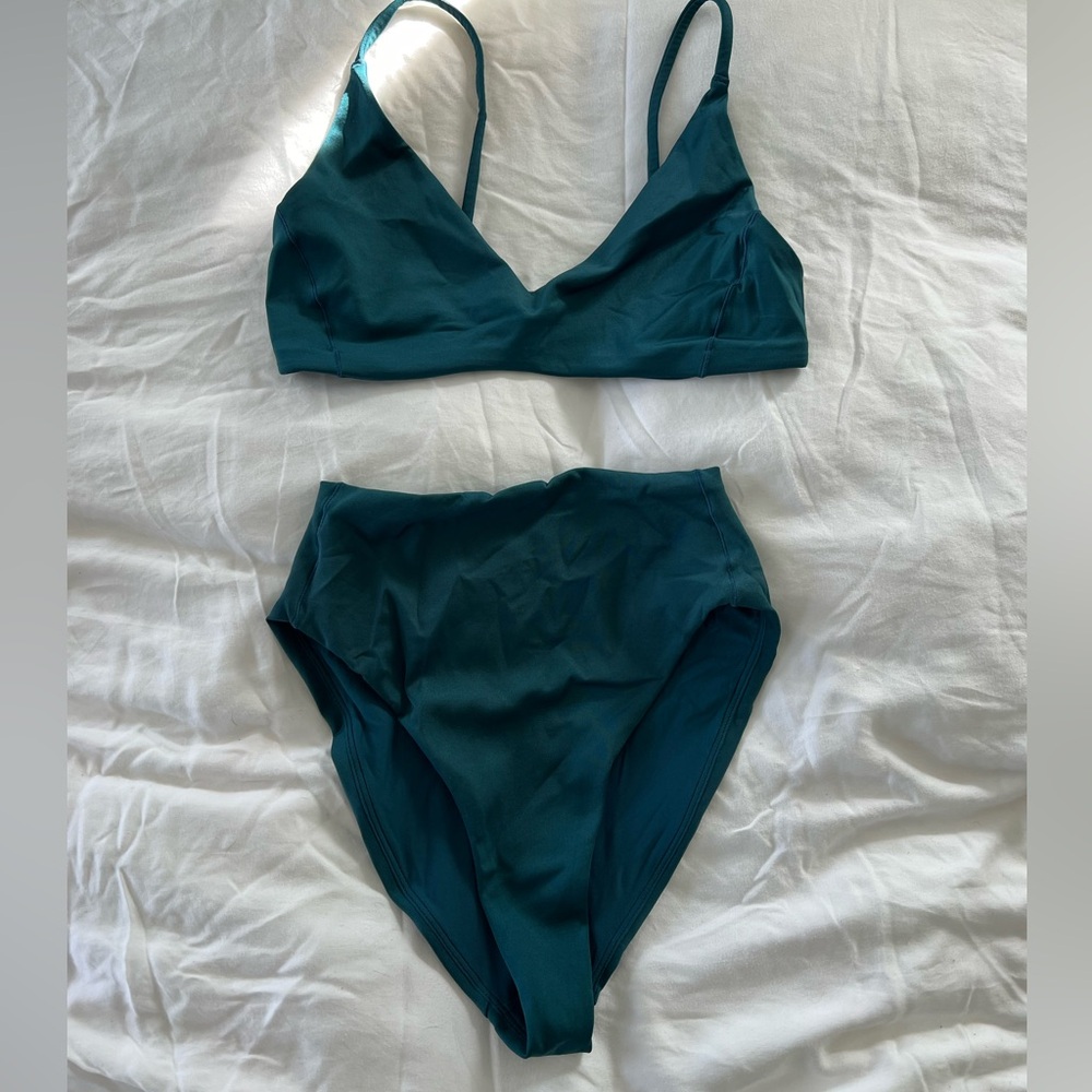 Left On Friday Teal Bikini Set